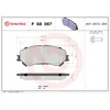 Image de Jeu de plaquettes de frein BREMBO P 68 067, avant