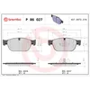 Image de Jeu de plaquettes de frein BREMBO P 86 027, avant