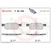 Image de Jeu de plaquettes de frein BREMBO P 36 035, avant
