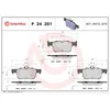 Image de Jeu de plaquettes de frein BREMBO P 24 201, arrière