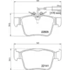 Image de Jeu de plaquettes de frein BREMBO P 23 180, arrière