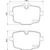 Image de Jeu de plaquettes de frein BREMBO P 06 101, arrière