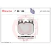Image de Jeu de plaquettes de frein BREMBO P 06 106, avant