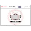 Image de Jeu de plaquettes de frein BREMBO P 23 189, arrière