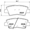 Image de Jeu de plaquettes de frein BREMBO P 30 094