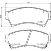 Image de Jeu de plaquettes de frein BREMBO P 49 060, avant