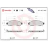 Image de Jeu de plaquettes de frein BREMBO P 56 118, avant