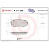 Image de Jeu de plaquettes de frein BREMBO P 54 059, avant