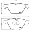 Image de Jeu de plaquettes de frein BREMBO P 06 055, avant