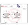 Image de Jeu de plaquettes de frein BREMBO P 06 061, arrière