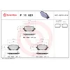 Image de Jeu de plaquettes de frein BREMBO P 11 021, arrière