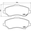 Image de Jeu de plaquettes de frein BREMBO P 11 022, avant