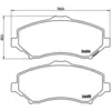 Image de Jeu de plaquettes de frein BREMBO P 11 025, avant