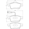 Image de Jeu de plaquettes de frein BREMBO P 23 130, avant