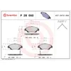 Image de Jeu de plaquettes de frein BREMBO P 28 050, avant
