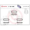 Image de Jeu de plaquettes de frein BREMBO P 30 046, arrière