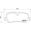 Image de Jeu de plaquettes de frein BREMBO P 44 019, arrière