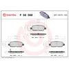 Image de Jeu de plaquettes de frein BREMBO P 56 068, arrière