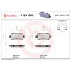 Image de Jeu de plaquettes de frein BREMBO P 59 060, arrière