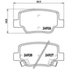 Image de Jeu de plaquettes de frein BREMBO P 83 114, arrière