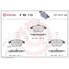 Image de Jeu de plaquettes de frein BREMBO P 85 113, avant
