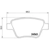 Image de Jeu de plaquettes de frein BREMBO P 85 114, arrière