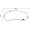 Image de Jeu de plaquettes de frein BREMBO P 85 115, avant