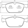Image de Jeu de plaquettes de frein BREMBO P 86 023, avant