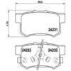 Image de Jeu de plaquettes de frein BREMBO P 28 051