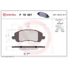 Image de Jeu de plaquettes de frein BREMBO P 18 001, avant
