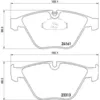 Image de Jeu de plaquettes de frein BREMBO P 06 081, avant