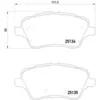 Image de Jeu de plaquettes de frein BREMBO P 24 151, avant