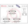 Image de Jeu de plaquettes de frein BREMBO P 24 153, avant