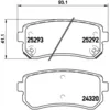 Image de Jeu de plaquettes de frein BREMBO P 30 051, arrière