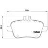 Image de Jeu de plaquettes de frein BREMBO P 50 091, arrière