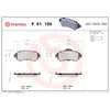 Image de Jeu de plaquettes de frein BREMBO P 61 105, avant