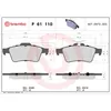 Image de Jeu de plaquettes de frein BREMBO P 61 110, arrière