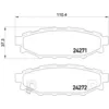 Image de Jeu de plaquettes de frein BREMBO P 78 020, arrière