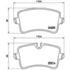 Image de Jeu de plaquettes de frein BREMBO P 85 119, arrière