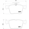 Image de Jeu de plaquettes de frein BREMBO P 85 124, arrière