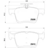 Image de Jeu de plaquettes de frein BREMBO P 85 125, arrière