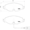Image de Jeu de plaquettes de frein BREMBO P 85 126, avant