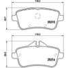 Image de Jeu de plaquettes de frein BREMBO P 50 101, arrière
