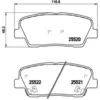 Image de Jeu de plaquettes de frein BREMBO P 30 063, arrière