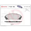 Image de Jeu de plaquettes de frein BREMBO P 83 145, avant