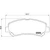 Image de Jeu de plaquettes de frein BREMBO P 79 028, avant