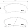 Image de Jeu de plaquettes de frein BREMBO P 34 007, avant