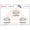 Image de Jeu de plaquettes de frein BREMBO P 61 111, arrière