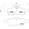 Image de Jeu de plaquettes de frein BREMBO P 28 070, arrière