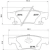 Image de Jeu de plaquettes de frein BREMBO P 37 016, arrière